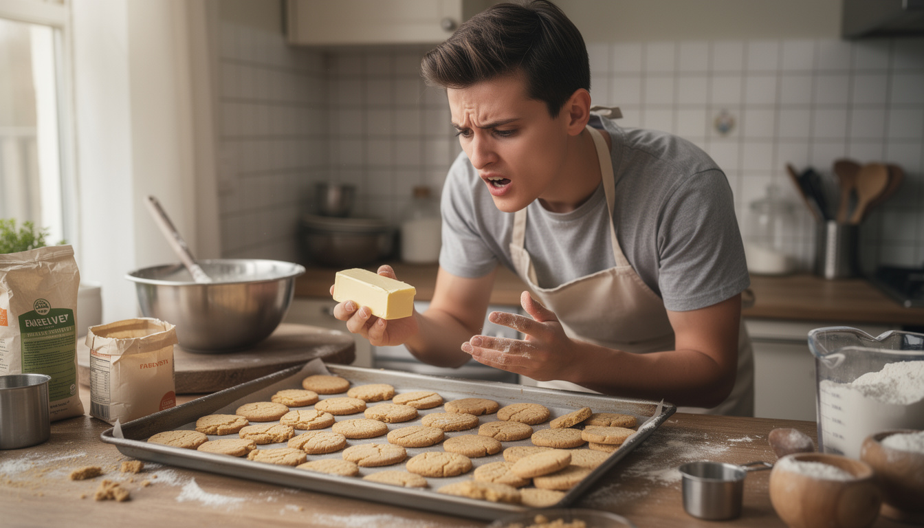 De boter-fout die jouw koekjes te plat en hard maakt
