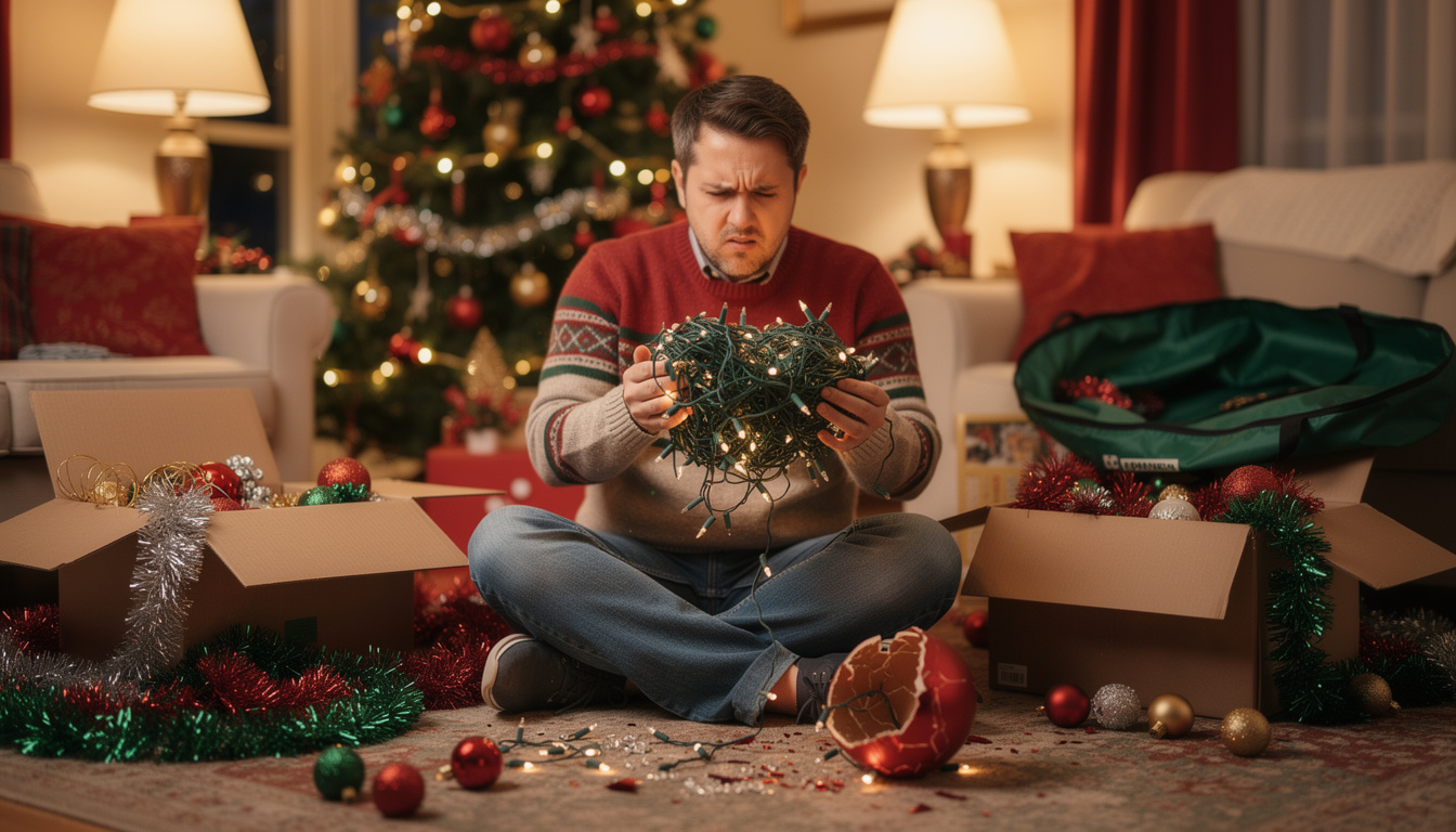 De fout die je maakt bij het opbergen van kerstspullen