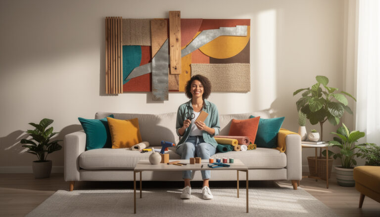 DIY wanddecoratie: zo maak je unieke kunst voor boven de bank