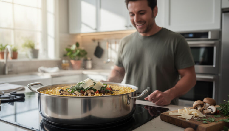 De ultieme risotto die je maakt zonder roeren