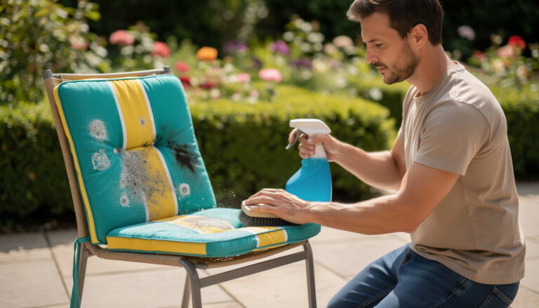Tuinkussens schoonmaken: de methode voor het verwijderen van schimmel en vlekken